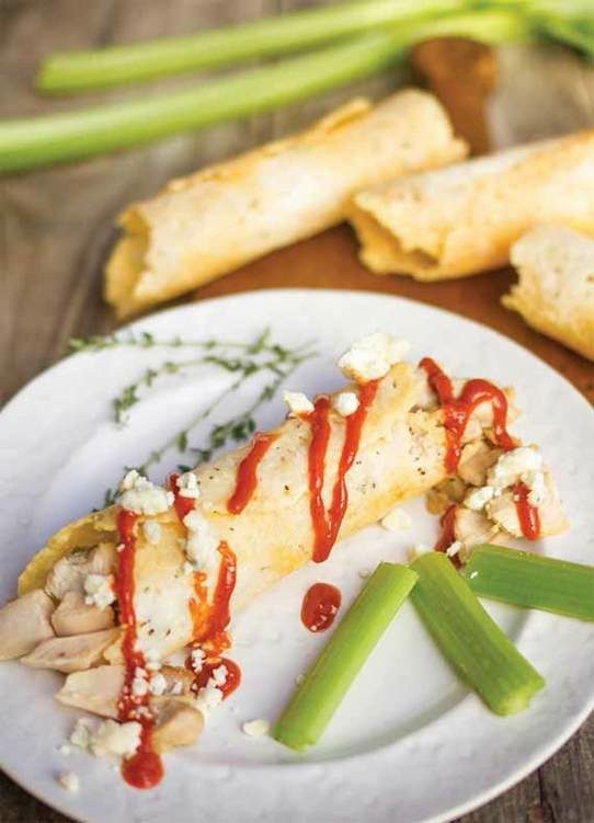 Keto Buffalo Chicken Cannoli